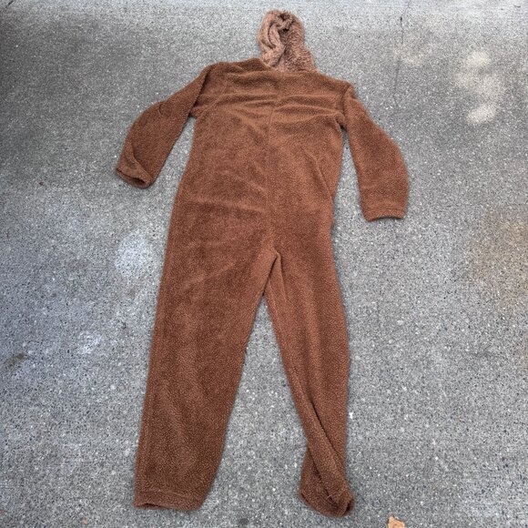 Star Wars Adult Chewbacca Hooded Fleece Onesie Pajamas Costume Cosplay Large - Picture 2 of 10
